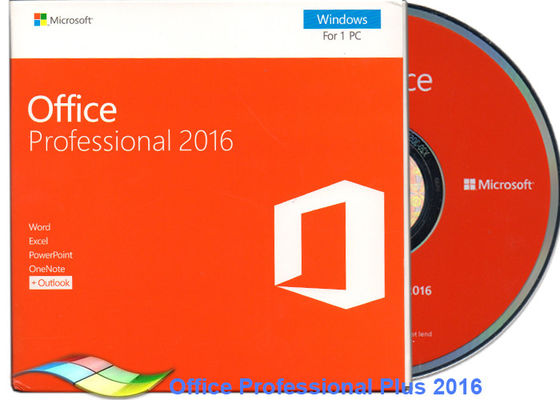 الصين المكتب الأصلي 2016 Professional FPP ، Microsoft Office Professional Plus 2016 DVD المزود