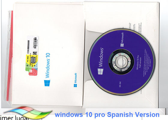 الصين مايكروسوفت ويندوز 10 برو OEM ملصق 64 بت أنظمة النسخة الاسبانية المزود