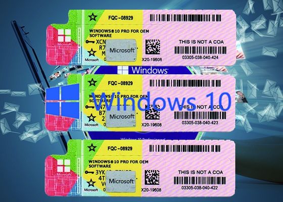 الصين Windows 10 برامج منتج أصلي 64BIT Systems Multi Language، Windows 10 Pro Keycode المزود