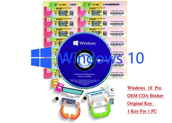 الصين 32/64 bit Windows 10 Product Key Sticker Win 10 Pro COA X20 Online Activate المزود